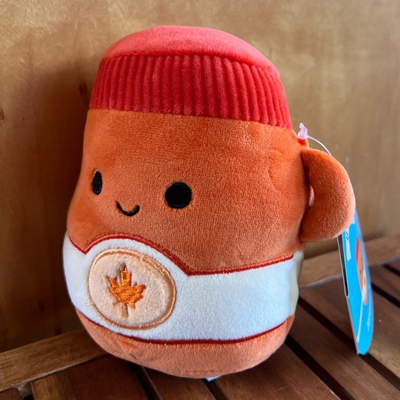 CROSS LIST* NWT 5” VHTF FTM Jeremiah The Maple Syrup Jar Squishmallows food - Picture 2 of 6
